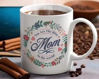 Flower Mama Mug, Personalized Mother's Day Gift, Mother's Day Mug, Mother, Grandmother Gift,  Best Mom in the World