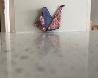 Origami peacocks