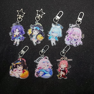 l Blue Archive Keychain | Acrylic Keychain Charm l Yuuka,Hibiki,Arona,Mika,Izuna,Hoshino,Aru