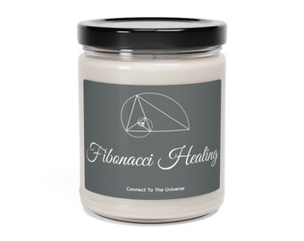 Connect to Nature with Magic Fibonacci Soy Candle 9oz sacred geometry manifesting candle for connecting to the universe aligning your space