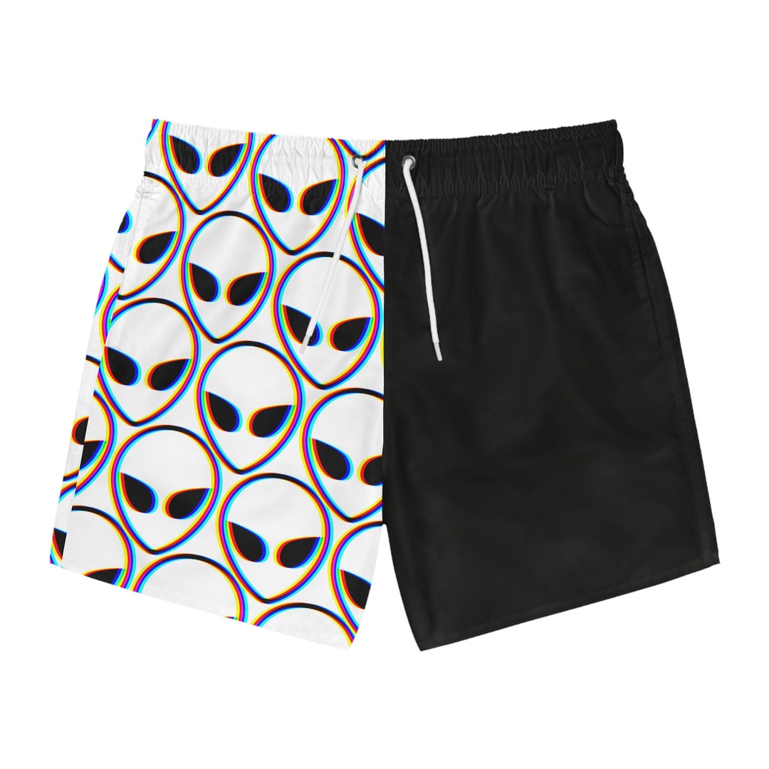 Trippy Alien 3D Refracted Light Alien Head, Two Tone, Split Colour ...