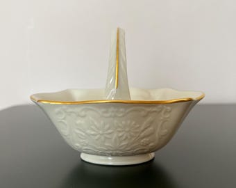 Lenox Basket with Gold Trim