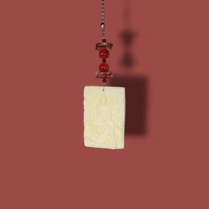 Guanyin Fan Pull Charm: Lotus, Dragon, and Phoenix - Buddha Decor
