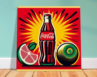 Lime in the Coco Nut - Pop Art - Andy Warhol Style Coke Bottle