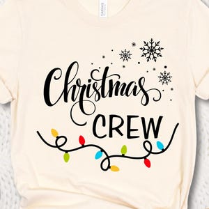 Matching Family Christmas Shirts: Holiday Lights Crew Tees