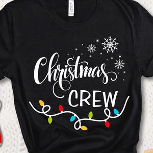 Matching Family Christmas Shirts: Holiday Lights Crew Tees