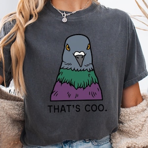 Das ist Gurren Taube Shirt Ästhetische niedliche Taube TShirt Komfort Farben Übergroße Shirt Sommer Grafik T-Shirt Vögel Baumwoll-Shirt Spaß Taube Tee