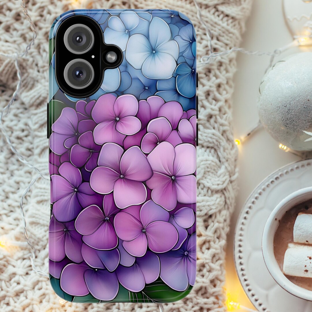 Hydrangea Aesthetic Phone Case Coquette Flowers Phone Case Gift for