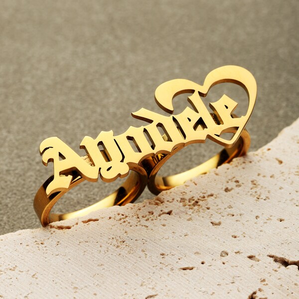 Two Finger Ring - Etsy