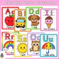 Alphabet Posters Classroom Decor | ABC Alphabet Wall Cards | Preschool Classroom Decor | Kindergarten Learning Posters | Printable PDF product logo
