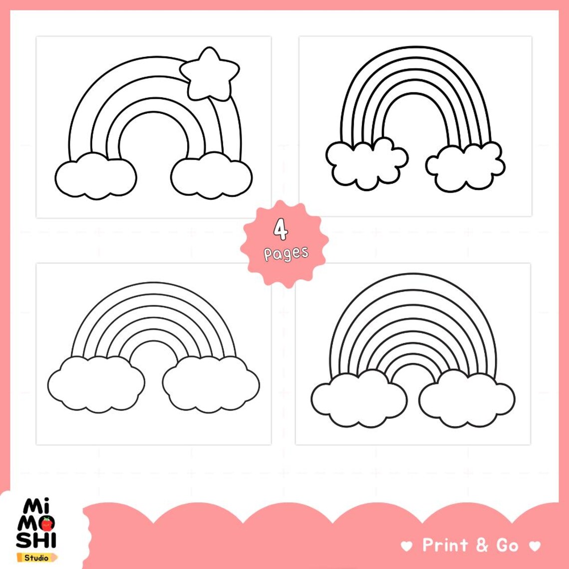 Rainbow Craft Printable | Tear and Paste Rainbow Activity | Fine Motor ...