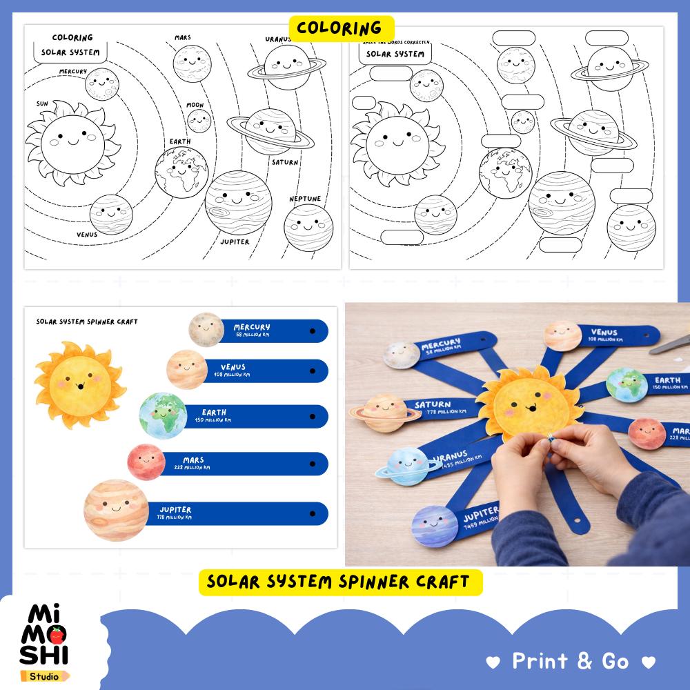 Solar System Printable Activity Pack | Kindergarten, 1st Grade Space ...