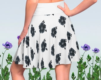 Classic Skater Skirts For Spring: Timeless Pieces for Every Closet Trendy Flower Pattern Dresses for Fashionable Women fof summer and spring