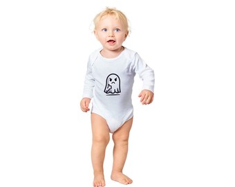 Ghost Approval Body Classic Baby Body de manga larga para ella y él ropa para niños pequeños mamás regalo presioso presente bebé de moda