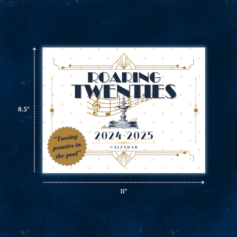 Taylor Swift "roaring Twenties/20s" Lyrics 18month Wall Calendar (jun