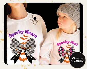 Spooky Mama and Mini Coquette Halloween