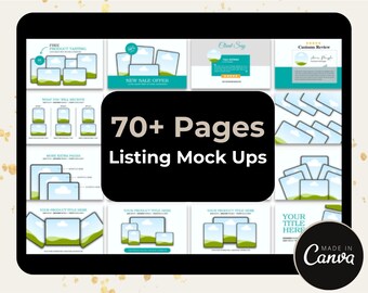 Etsy Listing Store Mockups 70+ Pages