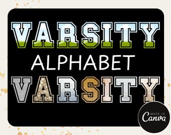 Varsity Alphabet Sports Letters