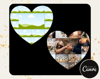 Heart Photo Collage Frame Gift