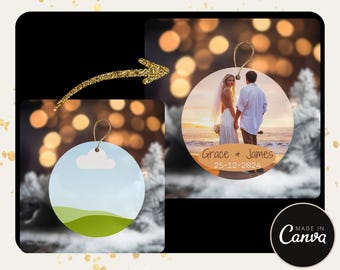 Circle Ornament Mockup Canva