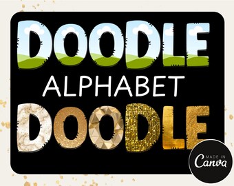 Doodle Letters Printable Alphabet
