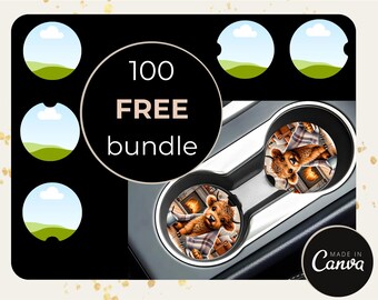 Car Coaster Template Bundle