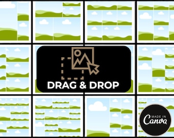 50 Photo Collage Templates, Canva Frame Gift