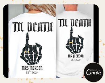 Til Death Couple Bride and Groom Sweatshirt