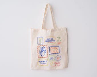 Bookish Tote Bag, Romance Reader Gift, Smut Enemies to Lovers Literary Canvas Carryall, Bookish Tropes