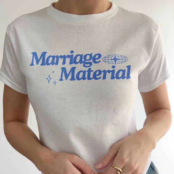 Y2K Baby Tee, Bridal Shirt, Bride Crop Top, 90s Baby Shirt, Cropped Bride Top, Engagement Gift For Bride, Y2k Fashion, Y2k Crop Top