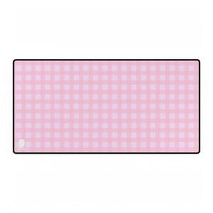 Pink Checkers Large Desk Mat & Mousepad | 800x400mm