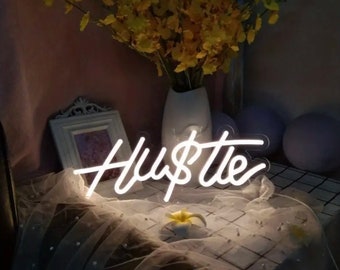 HUSTLE Neon Sign