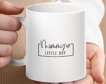 Taza para el niñito de mamá, taza de café para mamá primeriza, regalo para el Día de la Madre