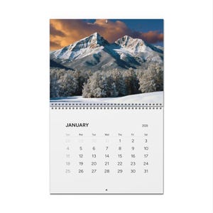 Calendario da parete Colorado - 2026, Calendario di montagna, Calendario della natura, Regalo Colorado, Planner mensile, Poster calendario, Regalo di Natale per lei