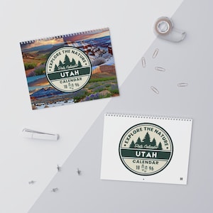 Calendario naturalistico dello Utah 2026 - Planner mensile da parete