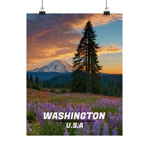 Washington Print, Washington Wall Art, Washington Poster, Washington Photo, Gift for Mom, Washington Poster Print, Washington Wall Decor
