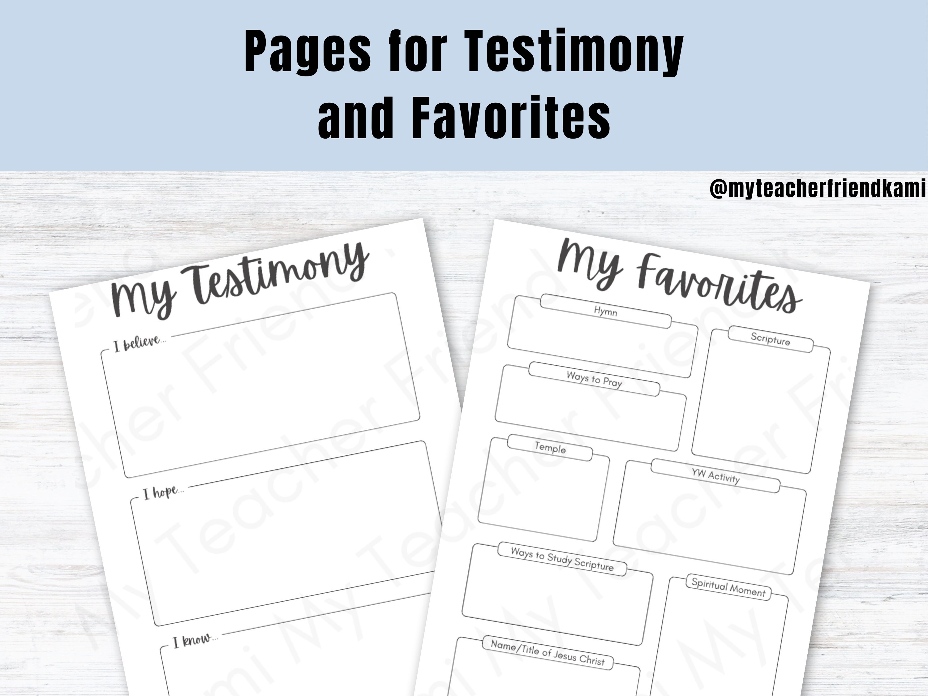 Editable Girls Camp Journal 2024 | LDS Young Women Camp Journal ...