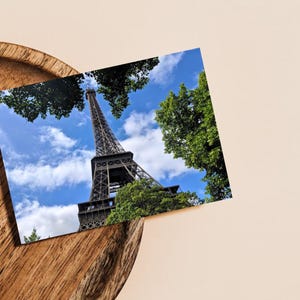 La Tour Eiffel | Paris, France | Carte postale de photographie de voyage (téléchargement numérique | modèle imprimable)