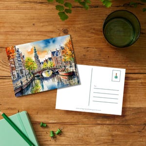 Reiskaart Amsterdam (digitale download | Afdrukbare sjabloon)