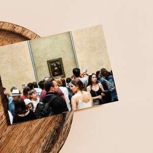The Mona Lisa | Paris, France | Travel Photography Postcard (Digital Download | Printable Template)