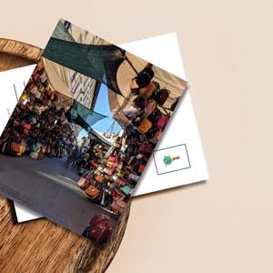 Mercado de Cuero de Florencia / Florencia, Italia / Postal fotográfica de viaje / Póster de viaje (Descarga digital / Plantilla imprimible)