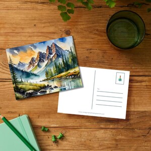 Carte postale de voyage à Banff, Canada (téléchargement numérique | modèle imprimable)