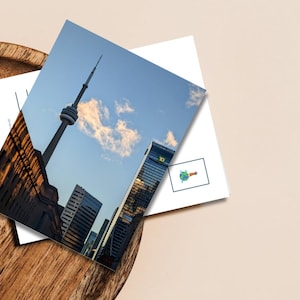 CN Tower | Toronto, Canada | Travel Photography Postcard (Digital Download | Printable Template)