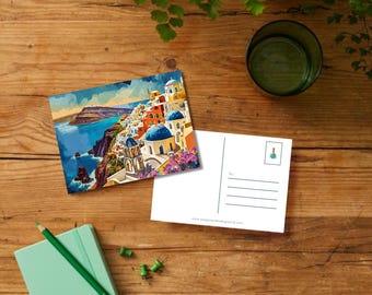 Cartolina di viaggio Grecia (download digitale / modello stampabile)