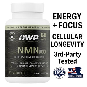 NMN + Resveratrol Supplement | NAD+ Booster for Energy, Focus & Healthy Aging | Made in USA