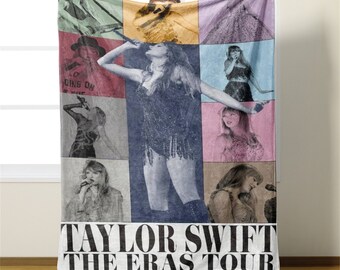 COPERTA SWIFTIE (5 taglie disponibili), coperta in pile Taylor ERAS Tour Swift, coperta Eras Tour, regalo Swifty, TSwift Merch, regalo per lei