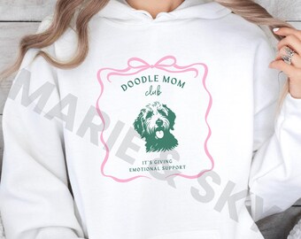 Doodle Mom Club Sweatshirt, Doodle Mom Sweatshirt, Labradoodle Gift, Golden Doodle Sweatshirt, Bernedoodle Dog Lover Gift, Doddle Crewneck