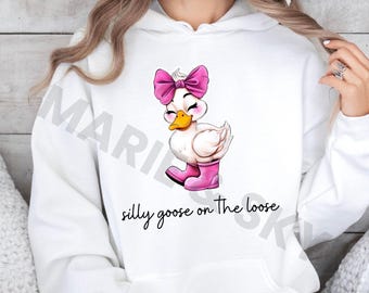 Silly Goose Sweatshirt, Silly Goose on the Loose Hoodie, Silly Goose Meme Sweatshirt, Silly Goose on the Loose Sweatshirt, Goose Sweatshirt