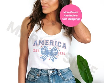4th of July Tank Fourth of July Tank 4th of July Tanks for Women  4th of July Tank Top USA Tank Top Womens 4th of July Tanks USA Tank Top