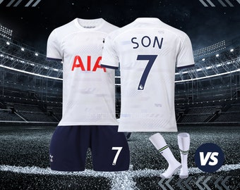 23-24 Tottenham home soccer jersey,Son,Kane,Romero,Richarlison,Lilywhites,children's jersey,youth set